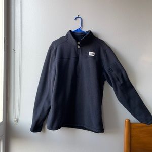 Black/charcoal north face fleece